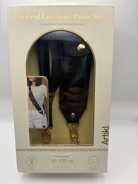 Universal Crossbody Phone Strap - Black